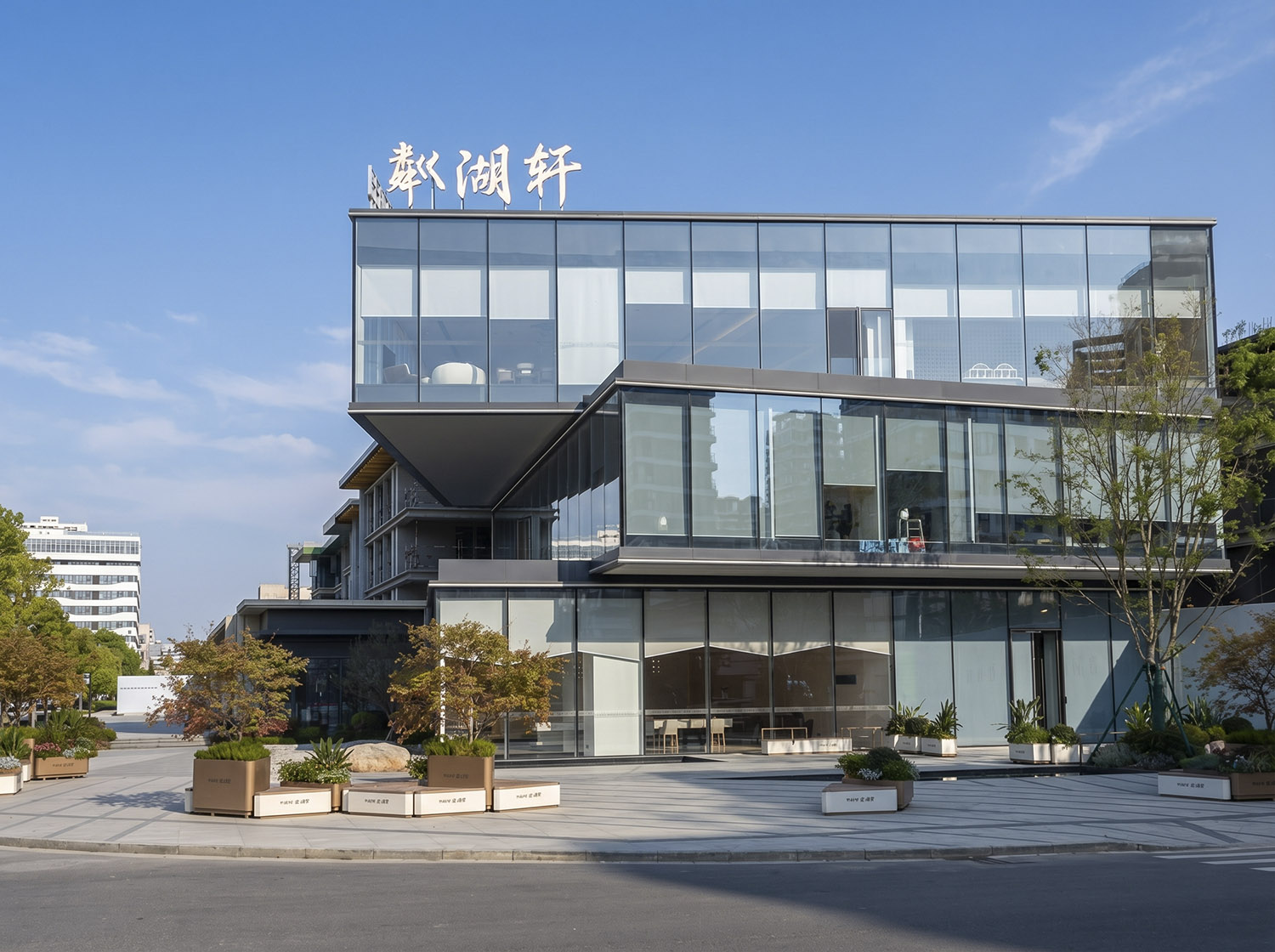 售楼处设计,销售中心设计,售楼处设计案例,售楼处设计方案,营销中心设计,现代风格售楼处,四川绵阳粼湖轩,四川绵阳,JS鲸舍设计