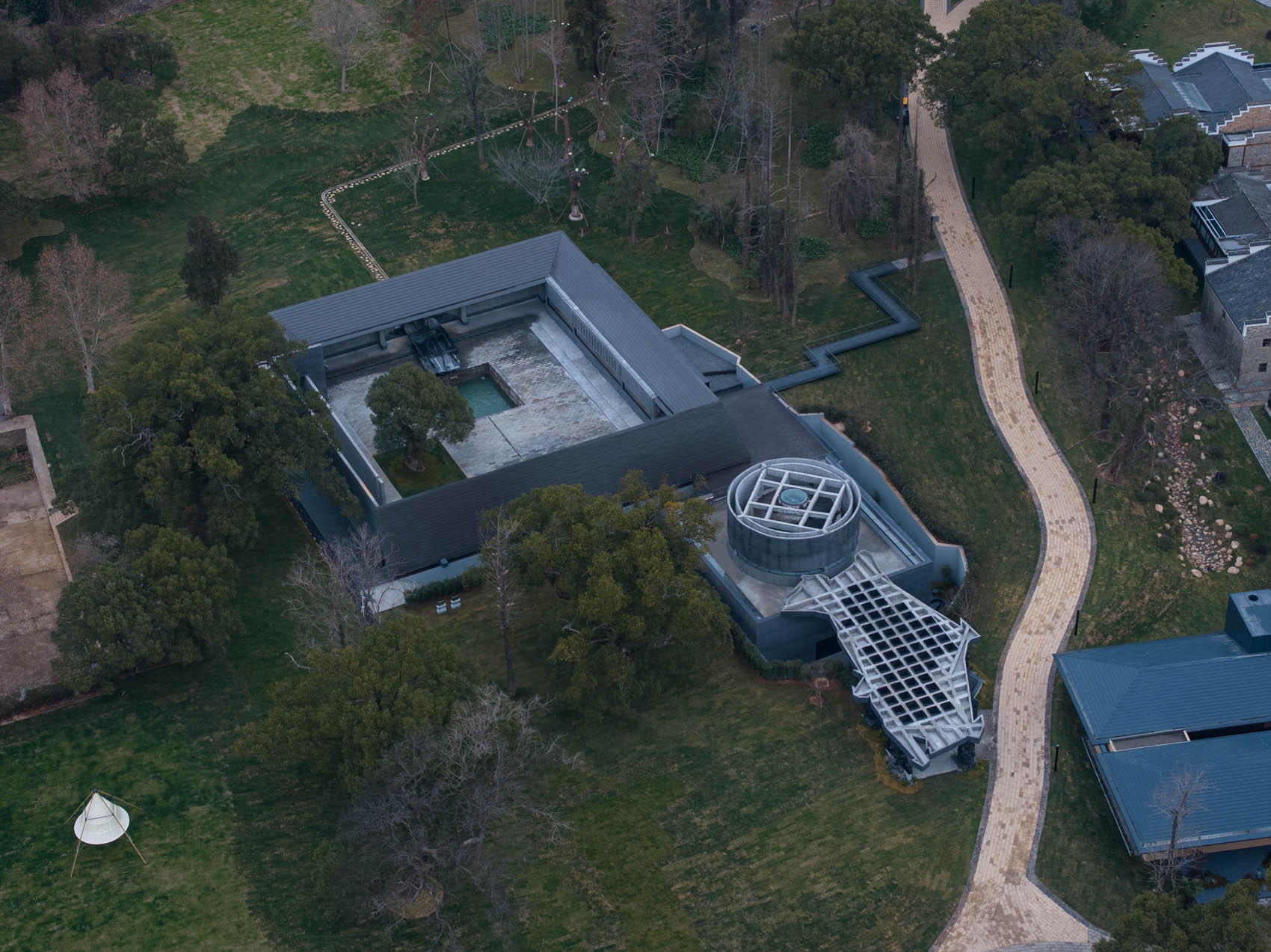 文物建筑改造,公共空间设计,景点建筑改造,城市更新,建筑改造,归云境洗墨池：在历史旧址之上的当代重构,归云境洗墨池,庐山,严旸建筑设计