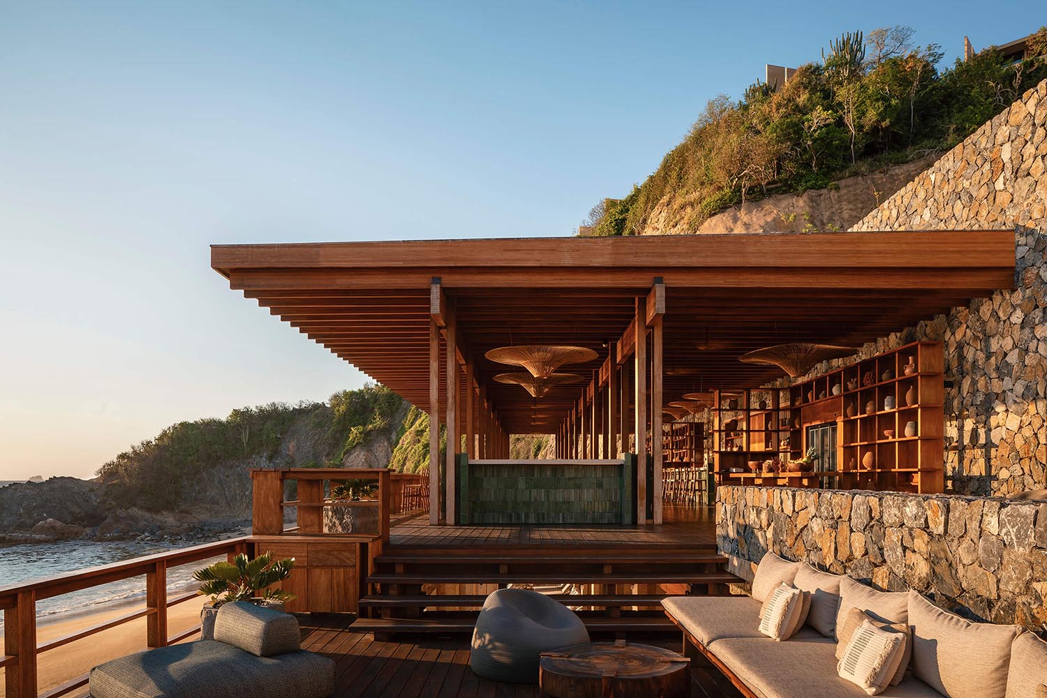Esrawe Studio,餐厅设计,休闲餐厅设计,Huber Design Studio,墨西哥,极简风格餐厅,四季酒店